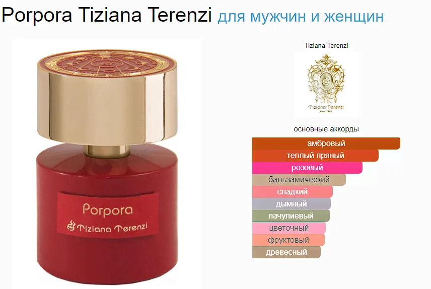 Tiziana Terenzi Porpora 100 ml (duty free парфюмерия)